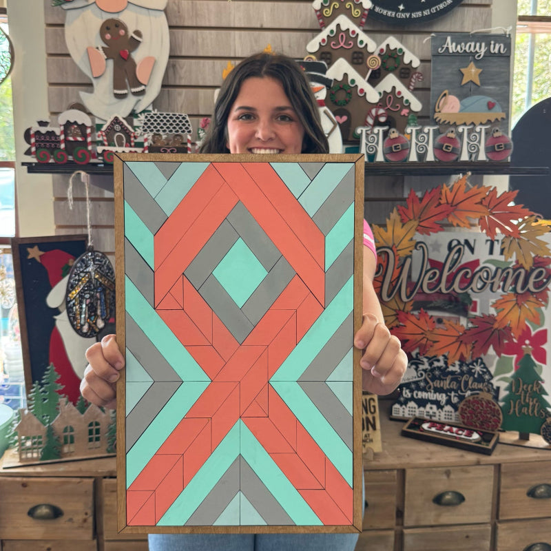 Support Ribbon Quilted Sign 3D LASER PROJECT - G165