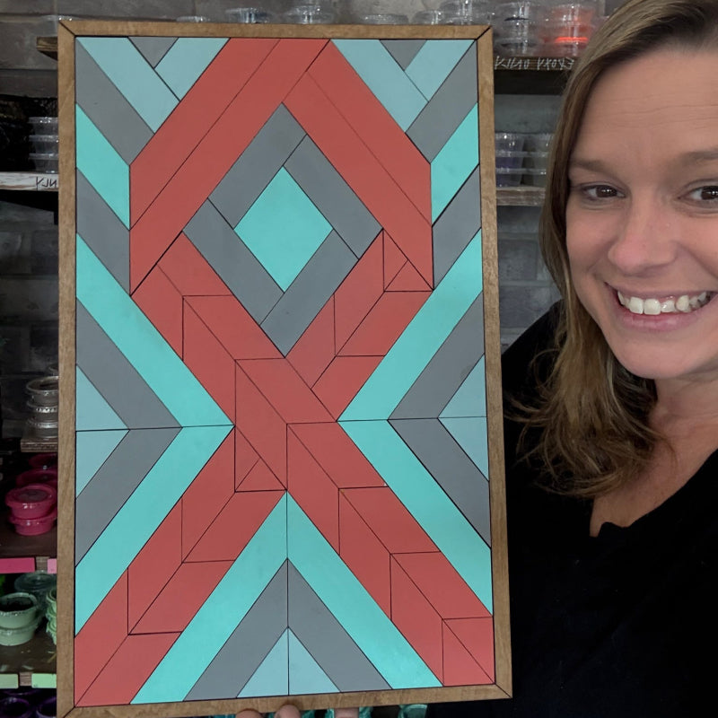 Support Ribbon Quilted Sign 3D LASER PROJECT - G165