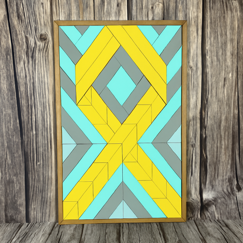 Support Ribbon Quilted Sign 3D LASER PROJECT - G165