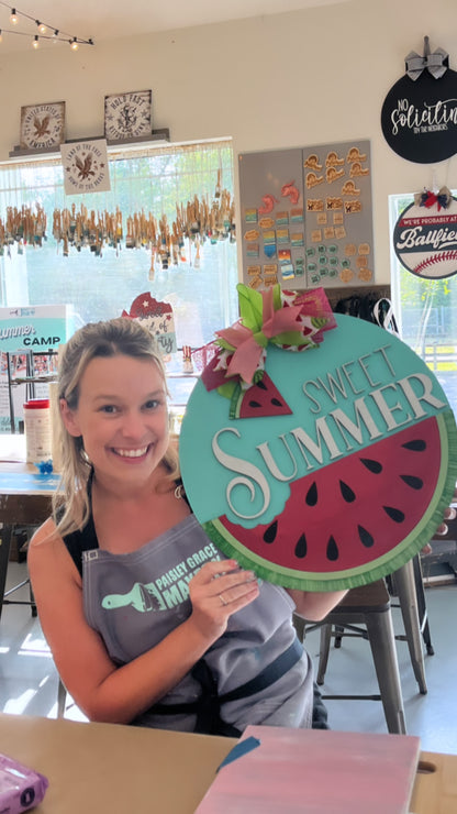 Sweet Summer Watermelon Door Hanger P2399