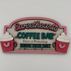 Sweetheart Coffee Bar 3D LASER CUT Design G270