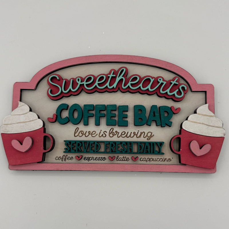Sweetheart Coffee Bar 3D LASER CUT Design G270