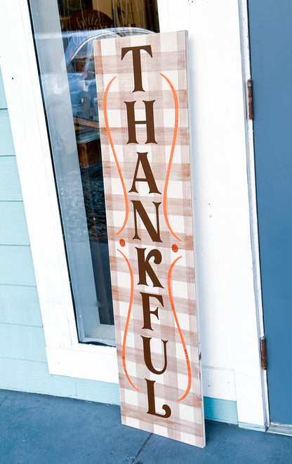 Thankful Porch Sign Plank Design P02935