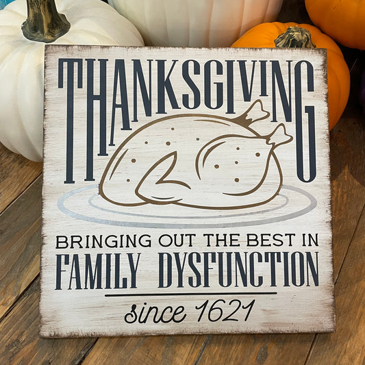 Thanksgiving Bringing Out the Family Dysfunction SQUARE DESIGN P02968