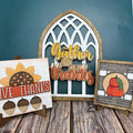 Thanksgiving Inserts for Seasonally Changeable Shelf Trio - G17