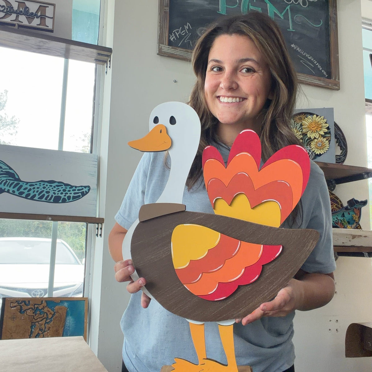 Thanksgiving Outfit for Interchangeable Standing Goose G0795