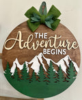 The Adventure Begins Door Hanger Design P03536