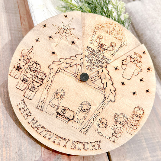 The Nativity Story Turn Christmas Story Wheel Activity Disc 10" P02813