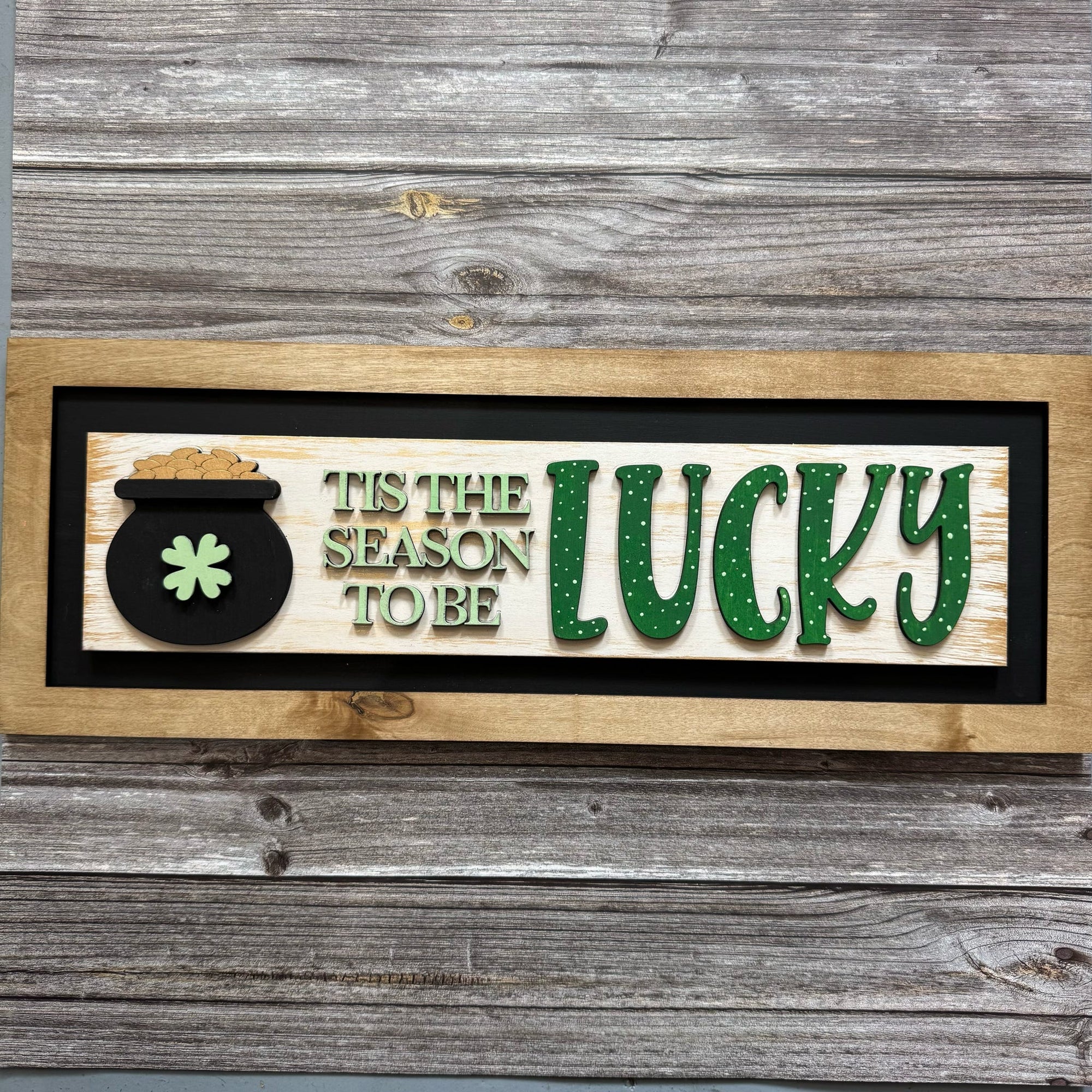 Tis the Season Interchangeable Sign-Lucky P013986