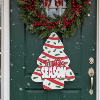 Tree Cake 3D DOOR HANGER - G180