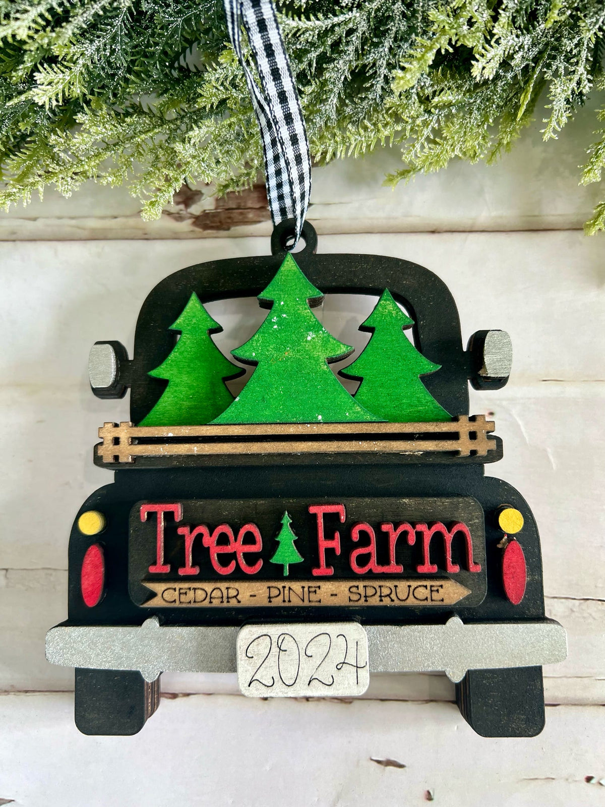 Tree Farm Truck Ornament Gift Card Holder P13195
