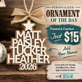Tree of Names Personalized Family Ornament G0753