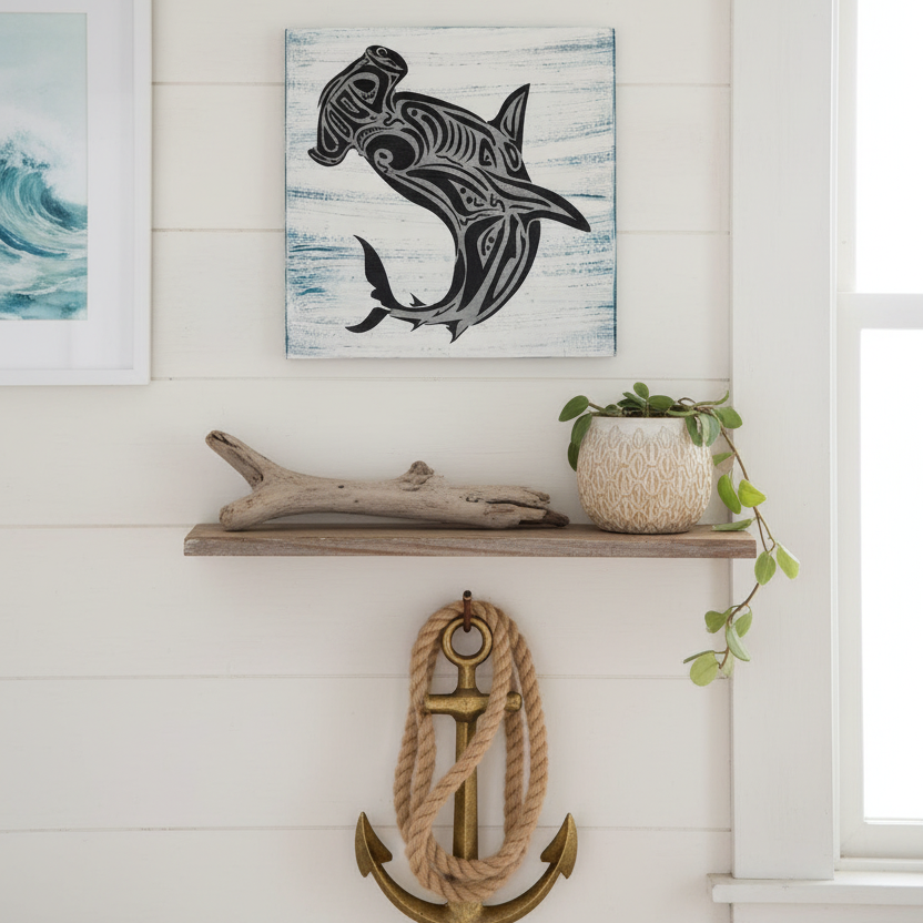 Tribal Hammerhead SQUARE Design G0577