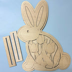 Tulip Layered Bunny Cut Out Approx 18" P03598