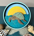 Layered Turtle Round 3D LASER PROJECT -P014244