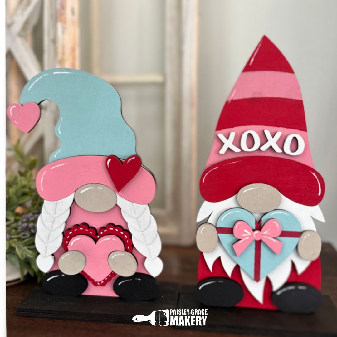 Valentine Gnome Couple Shelf Sitter P03568