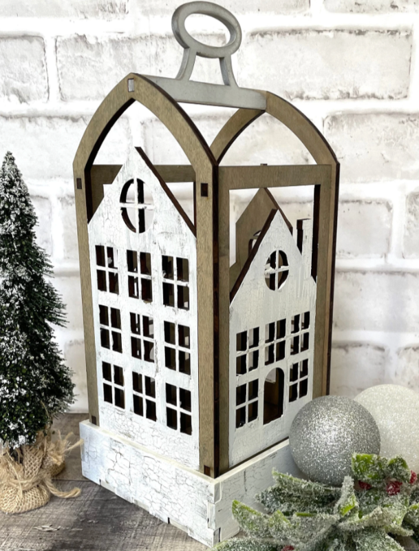 Village Lantern 3D LASER PROJECT - G166