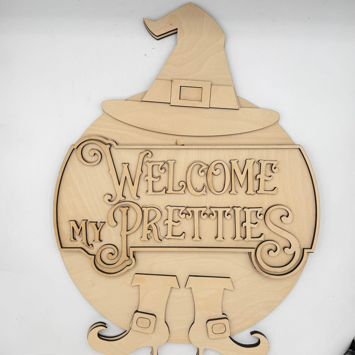 Welcome My Pretties Witch 3D DOOR HANGER G0659
