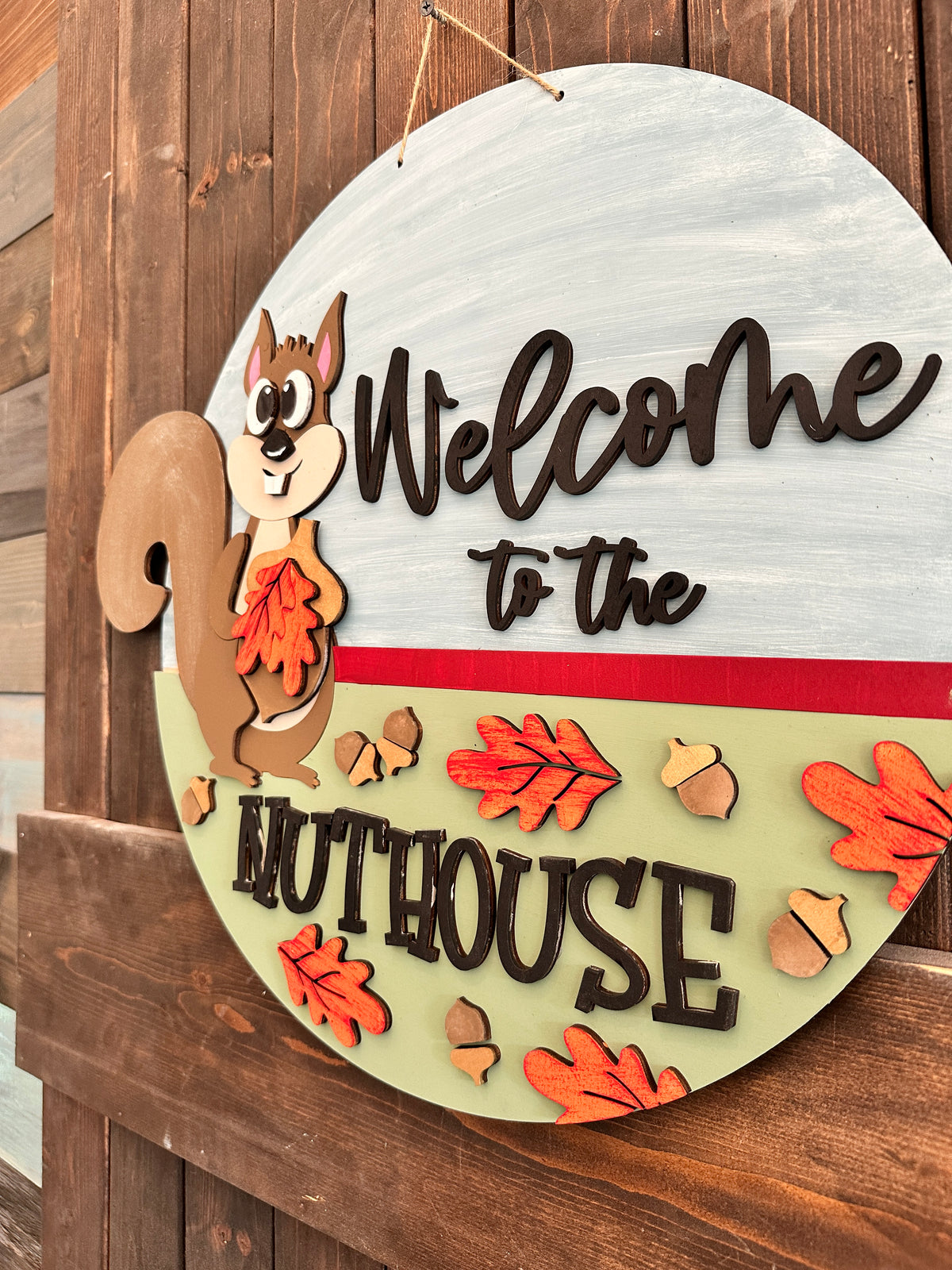 Welcome to the Nuthouse 3D Door Hanger P02801