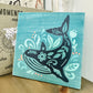 Whale Folk Art Mini Design P02969