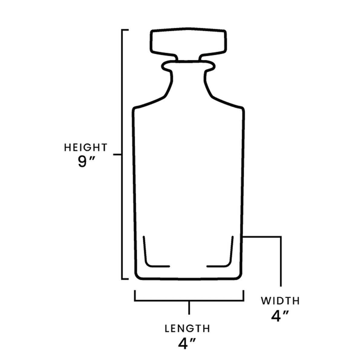 Personalized Whiskey Decanter — Custom Sandblasted Design G0669