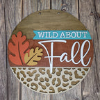 Wild About Fall 3D DOOR HANGER - G06