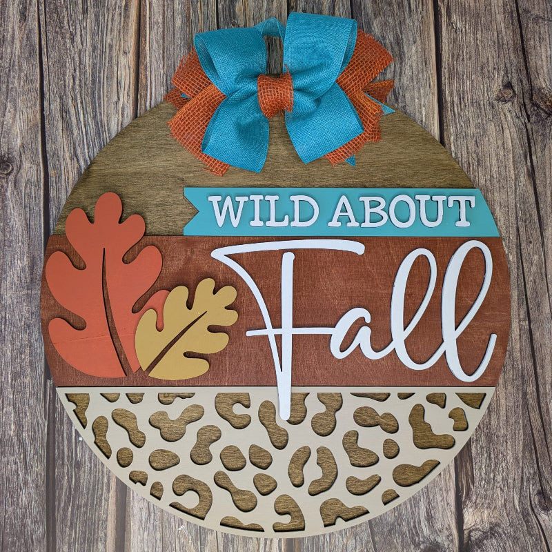 Wild About Fall 3D DOOR HANGER - G06