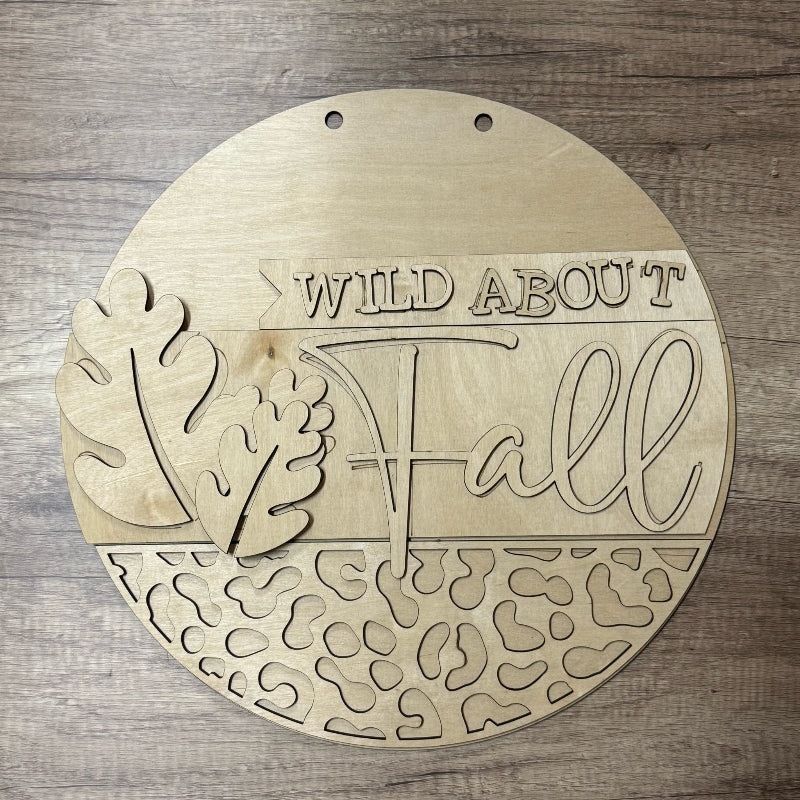 Wild About Fall 3D DOOR HANGER - G06