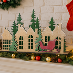 Winter Village Shelf Sitter 3D LASER PROJECT - G150