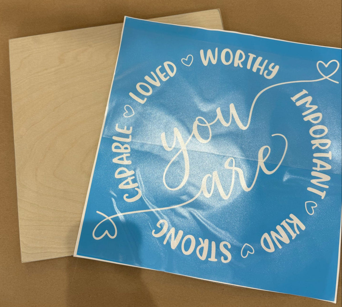 You Are Worthy Square Design P1559