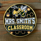 Yulee Hornet Personalized Teacher Door Hanger  G0636