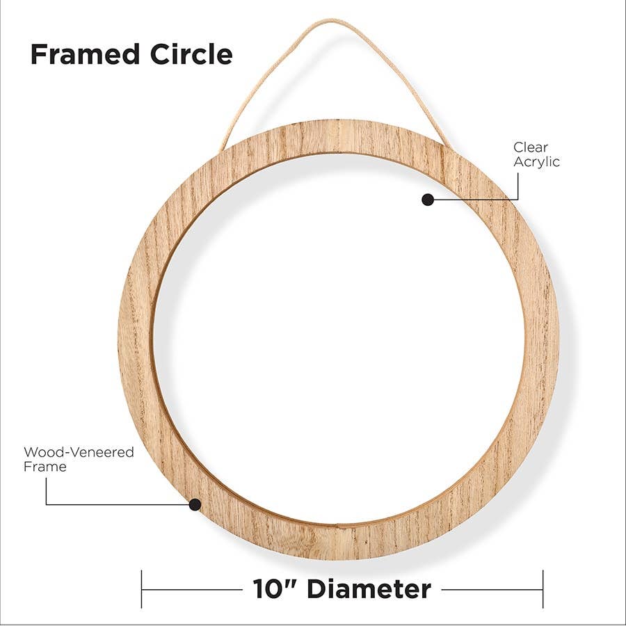 Fragment Effects™ Framed Circle Surface, 10" Diameter