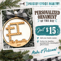 Family Name Crossword Personalized Ornament G0758