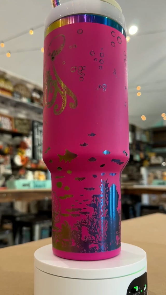 Mermaid and Friends 40 oz Copper Core Tumbler with Straw P13176