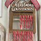 Candy Cane Countdown Laser Cut Sign P03145