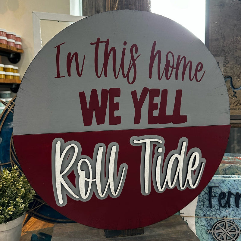 In this Home We Yell Duuuuuval!! 3D Door Hanger P13173