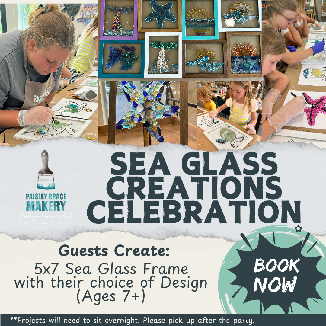 BOOK A SEA GLASS CELEBRATION YOUTH PARTY
