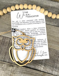 The Wise Educator Story Card Ornament P13157