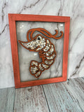 Shrimp Sea Glass Frame Project