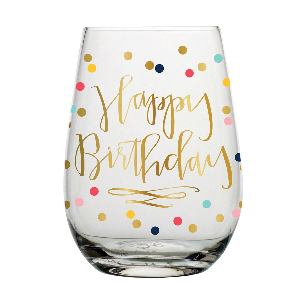 Wine Glass - Happy Birthday 20oz - Paisley Grace Makery