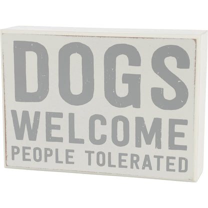 Dog Box Sign & Towel Set