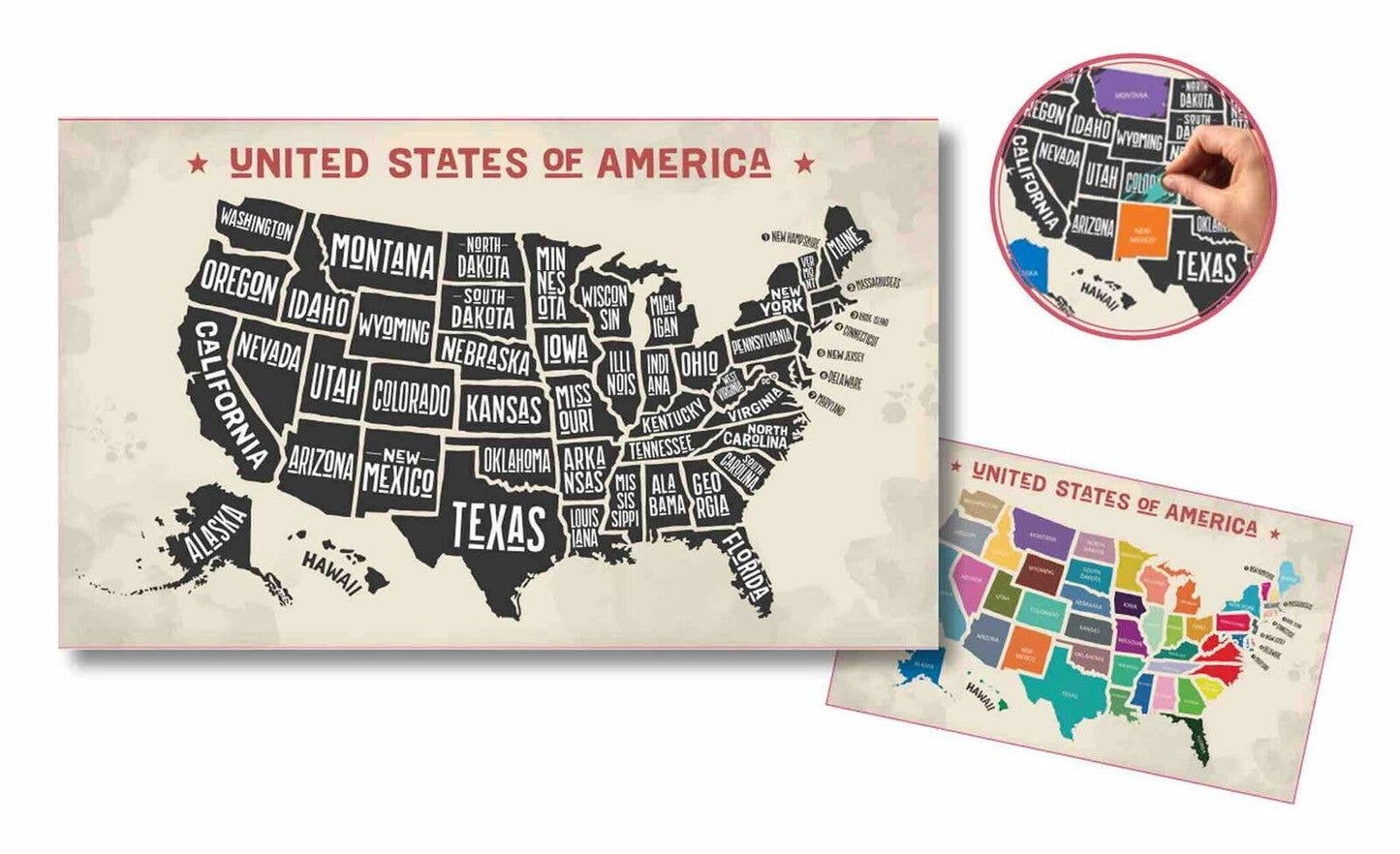 Scratch-Off USA Map - Paisley Grace Makery