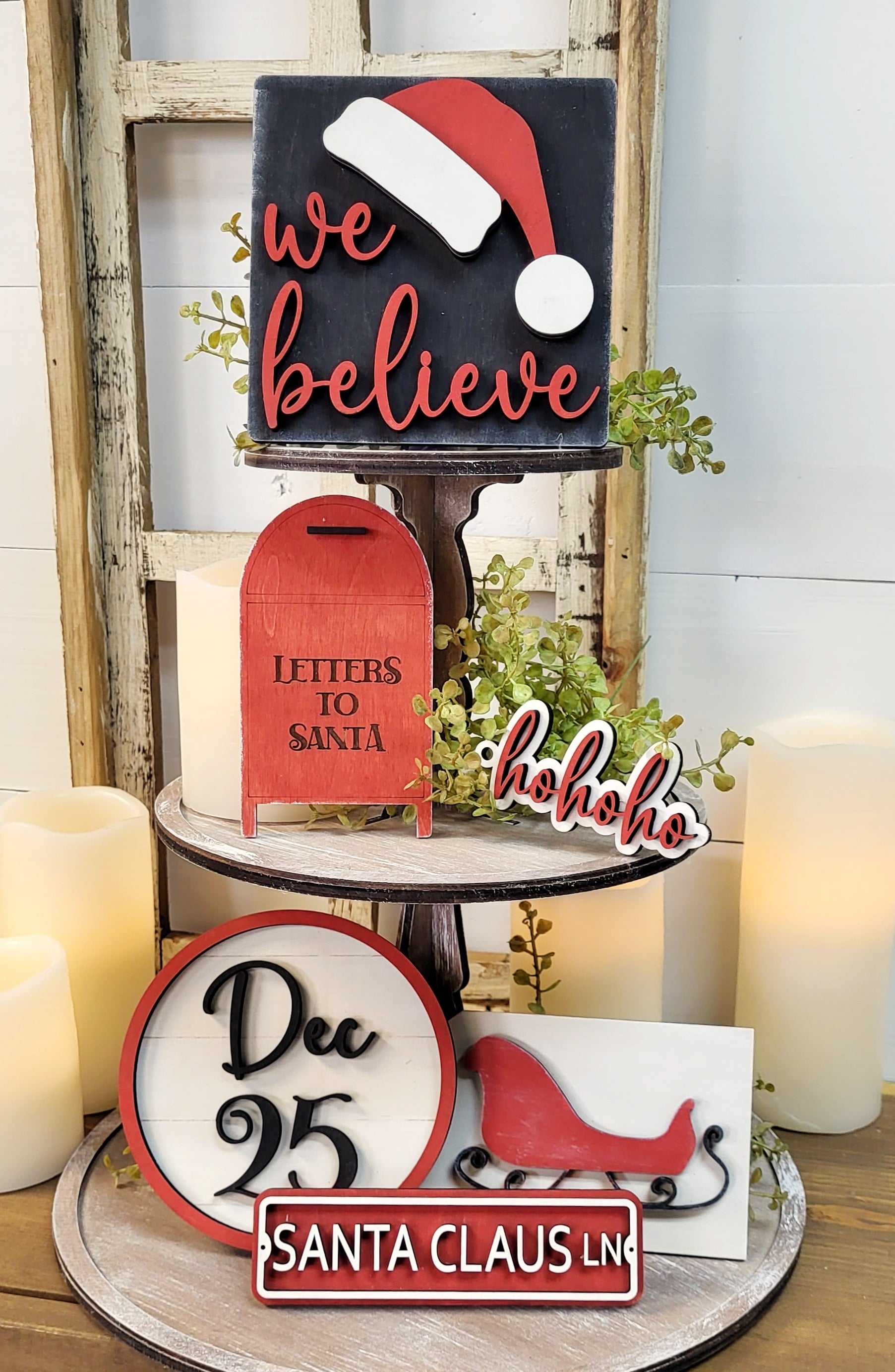 Santa: Tiered Tray Collections - Paisley Grace Makery