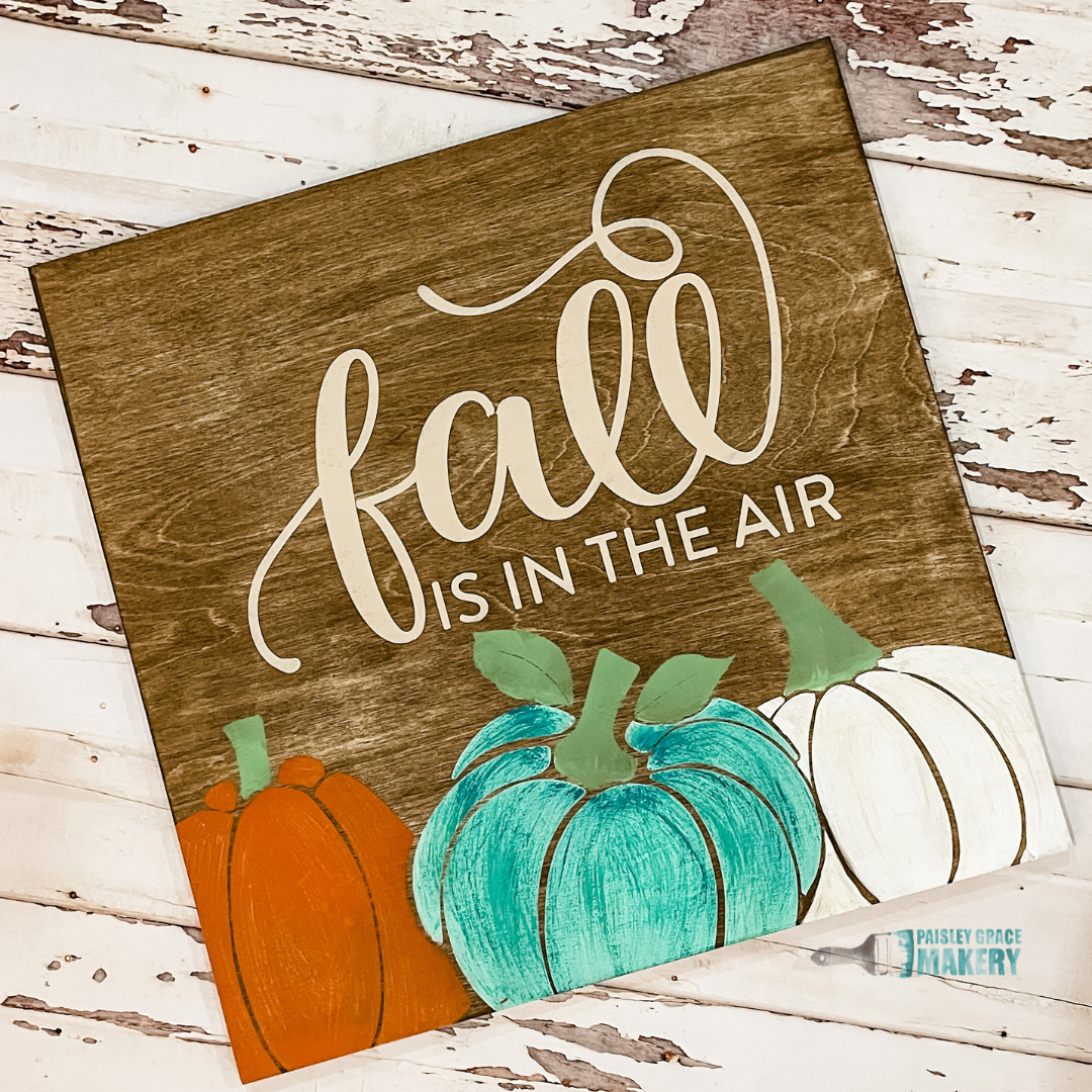 Fall is In the Air with Pumpkins: SQUARE DESIGN - Paisley Grace Makery