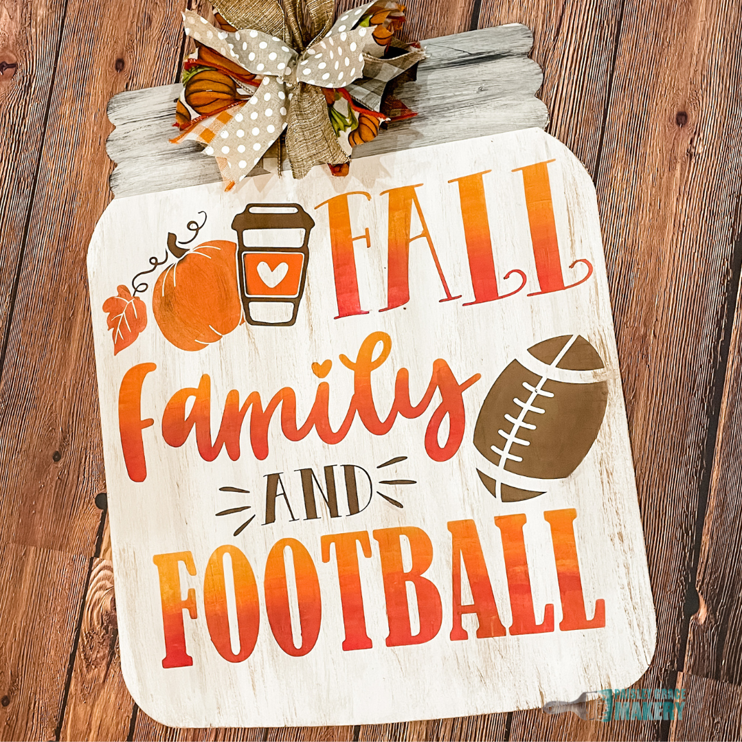 Fall Family and Football: Door Hanger Design - Paisley Grace Makery