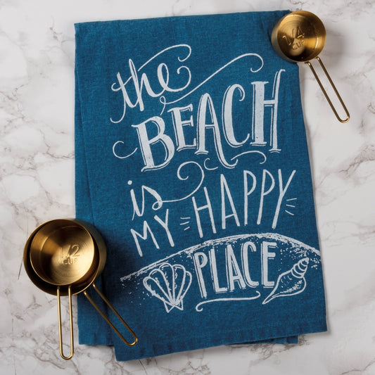 My Happy Place Beach Kitchen Towel