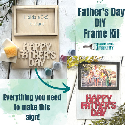 Father's Day DIY Frame Set - Paisley Grace Makery