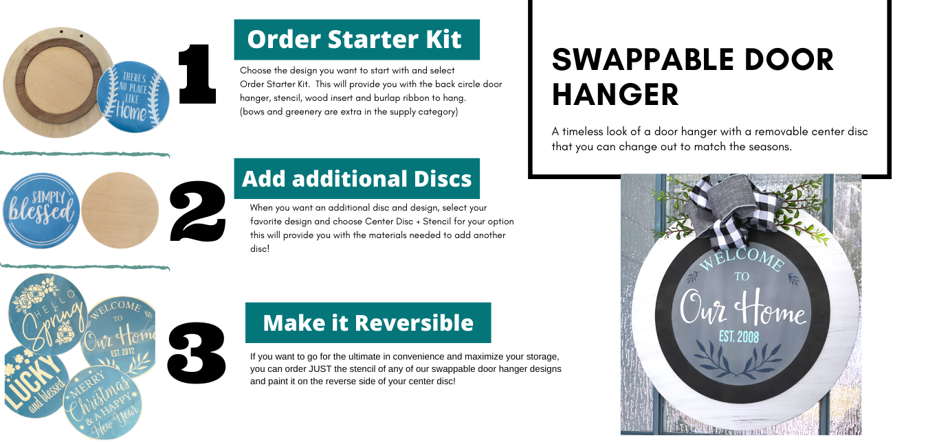 Happy Easter Vintage Truck: Swappable Round Door Hanger Insert - Paisley Grace Makery