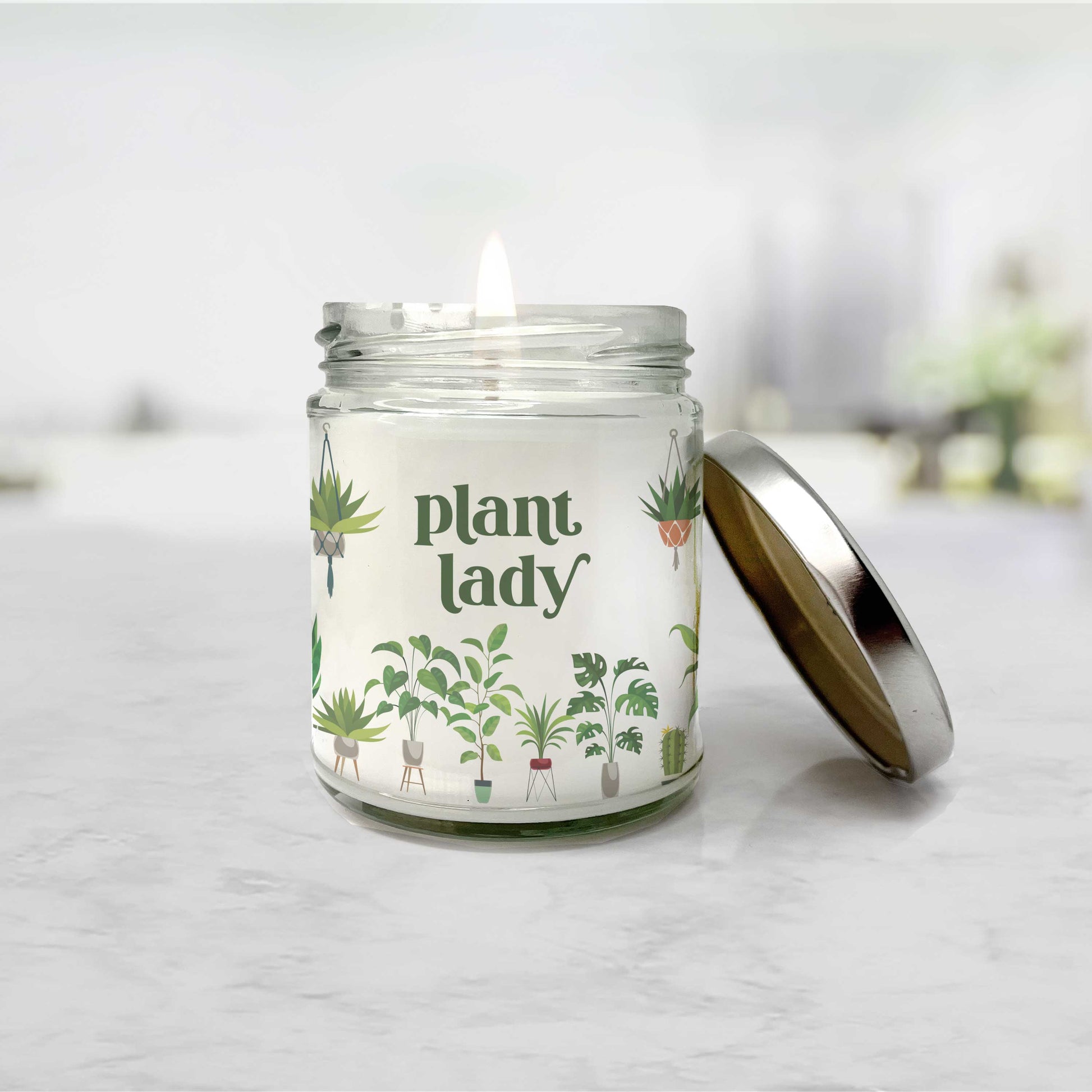 Plant lover gifts | plant lady candle | gifts for plant people candles - Paisley Grace Makery
