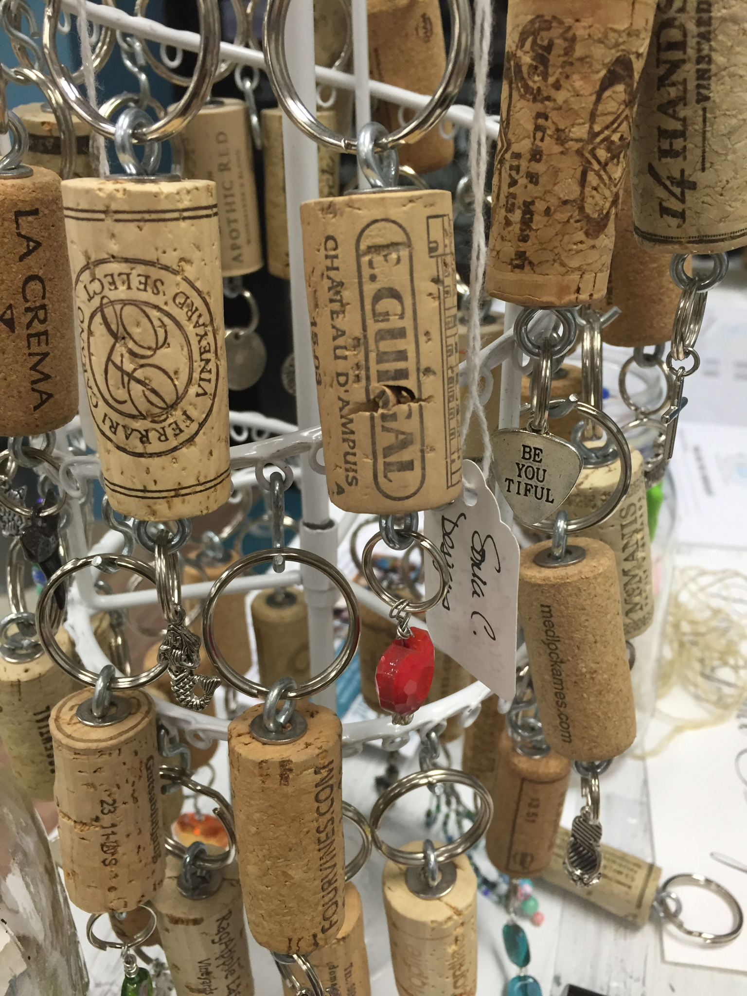 Cork Keychains - Paisley Grace Designs